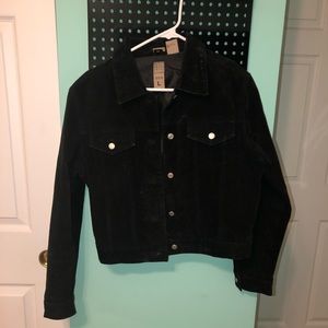 black suede jacket!